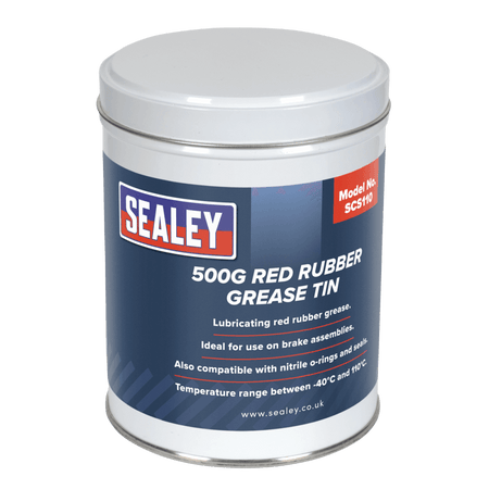 Red Rubber Grease 500g Tin : Model No.SCS110