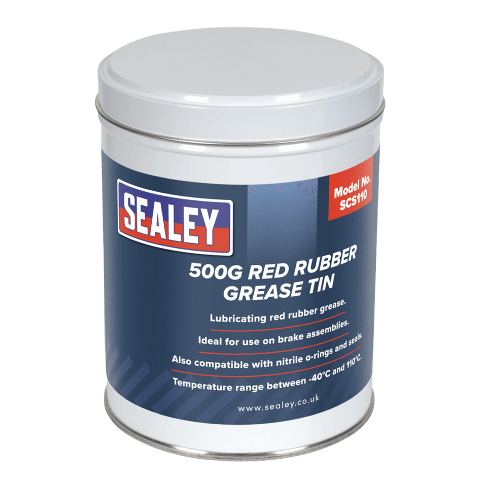 Red Rubber Grease 500g Tin : Model No.SCS110