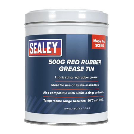 Red Rubber Grease 500g Tin : Model No.SCS110