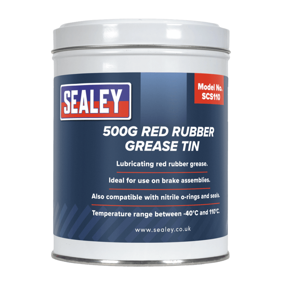 Red Rubber Grease 500g Tin : Model No.SCS110