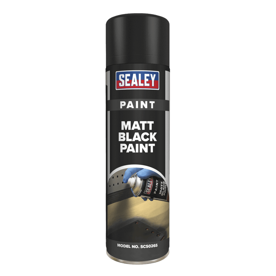 Black Matt Paint 500ml Pack of 6 : Model No.SCS026