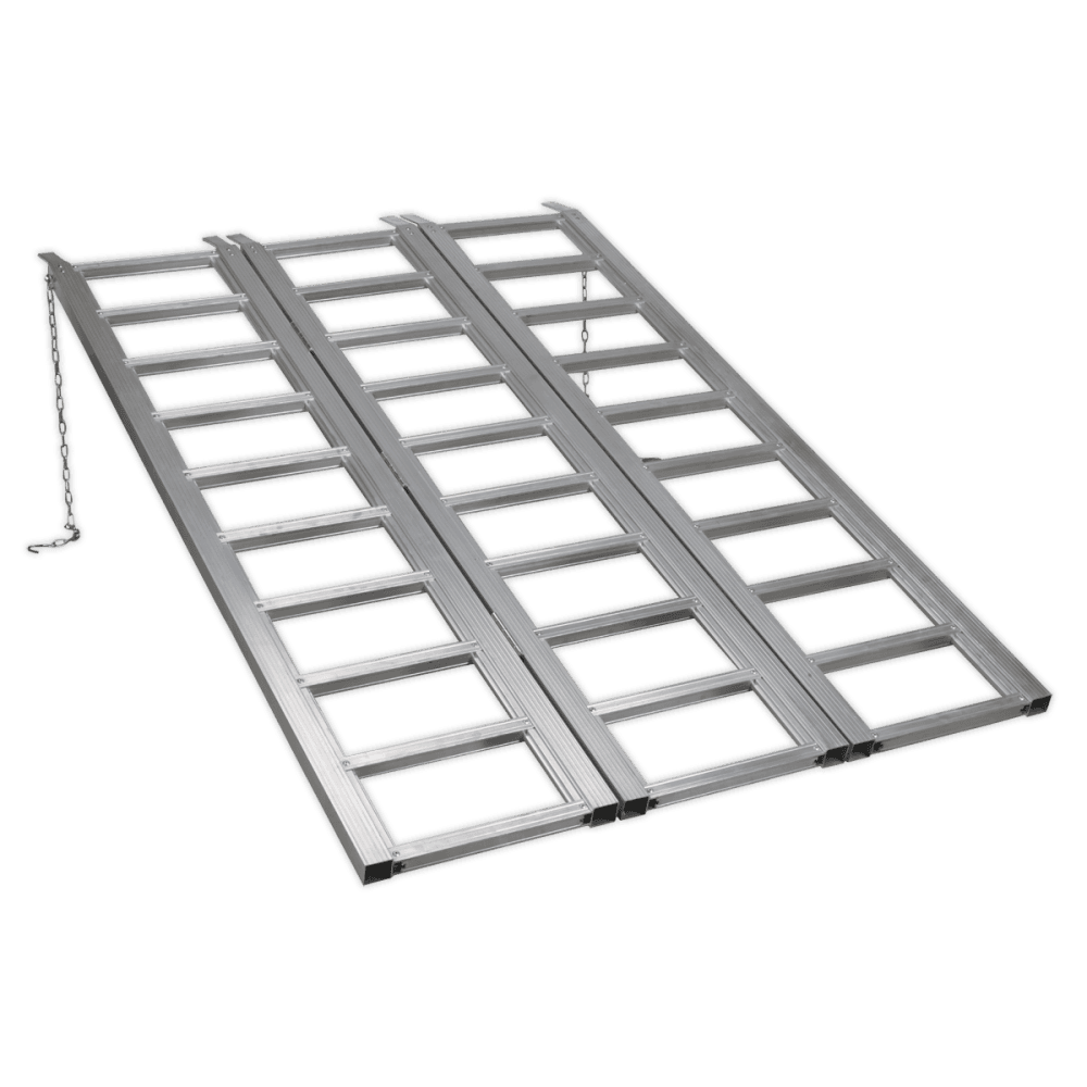 Motorcycle/Trike/ATV & Mini Tractor Ramp Wide Tri-Fold 680kg Capacity : Model No.FLR680T