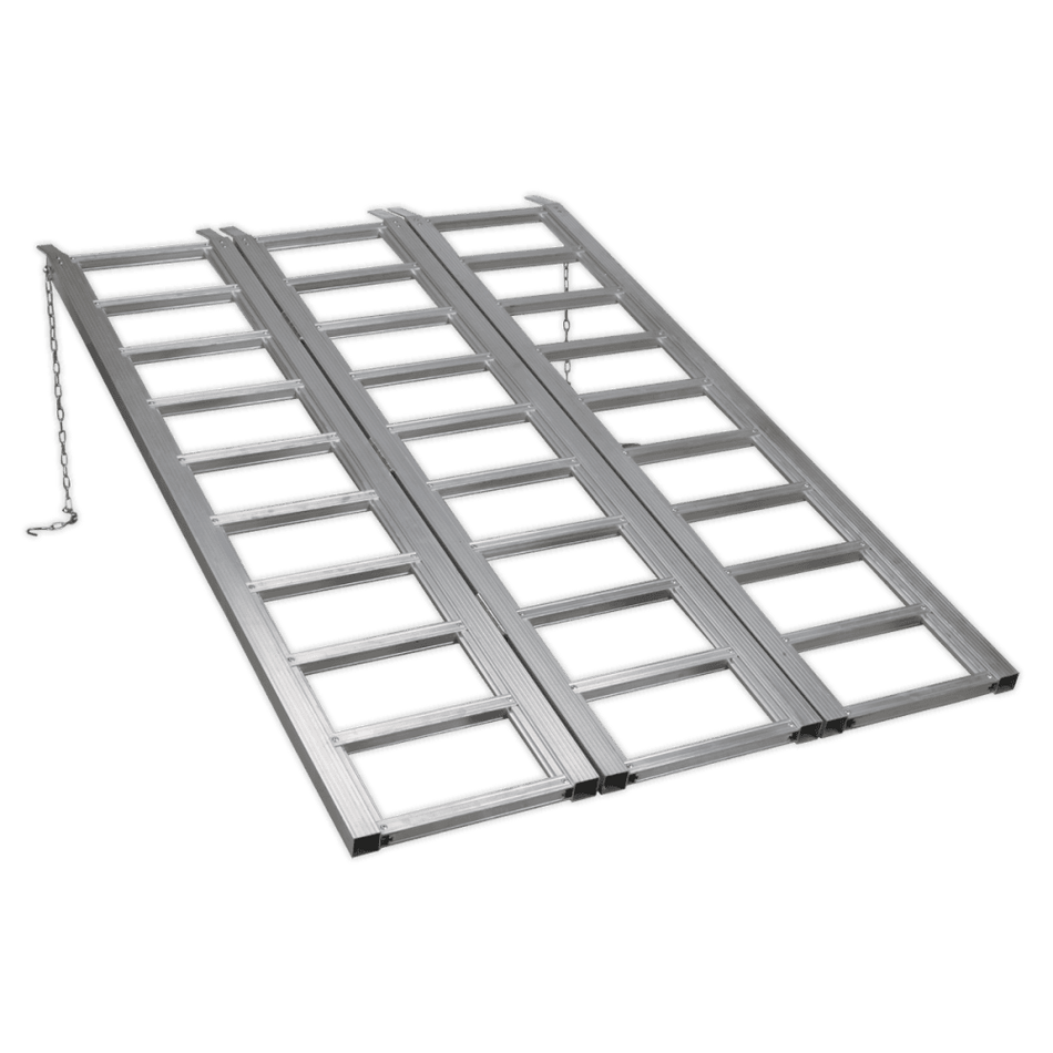 Motorcycle/Trike/ATV & Mini Tractor Ramp Wide Tri-Fold 680kg Capacity : Model No.FLR680T