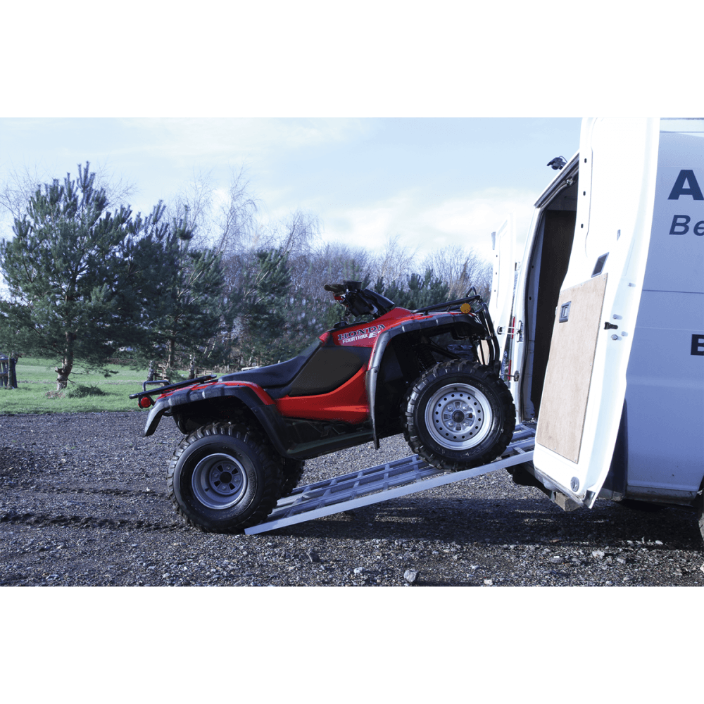 Motorcycle/Trike/ATV & Mini Tractor Ramp Wide Tri-Fold 680kg Capacity : Model No.FLR680T