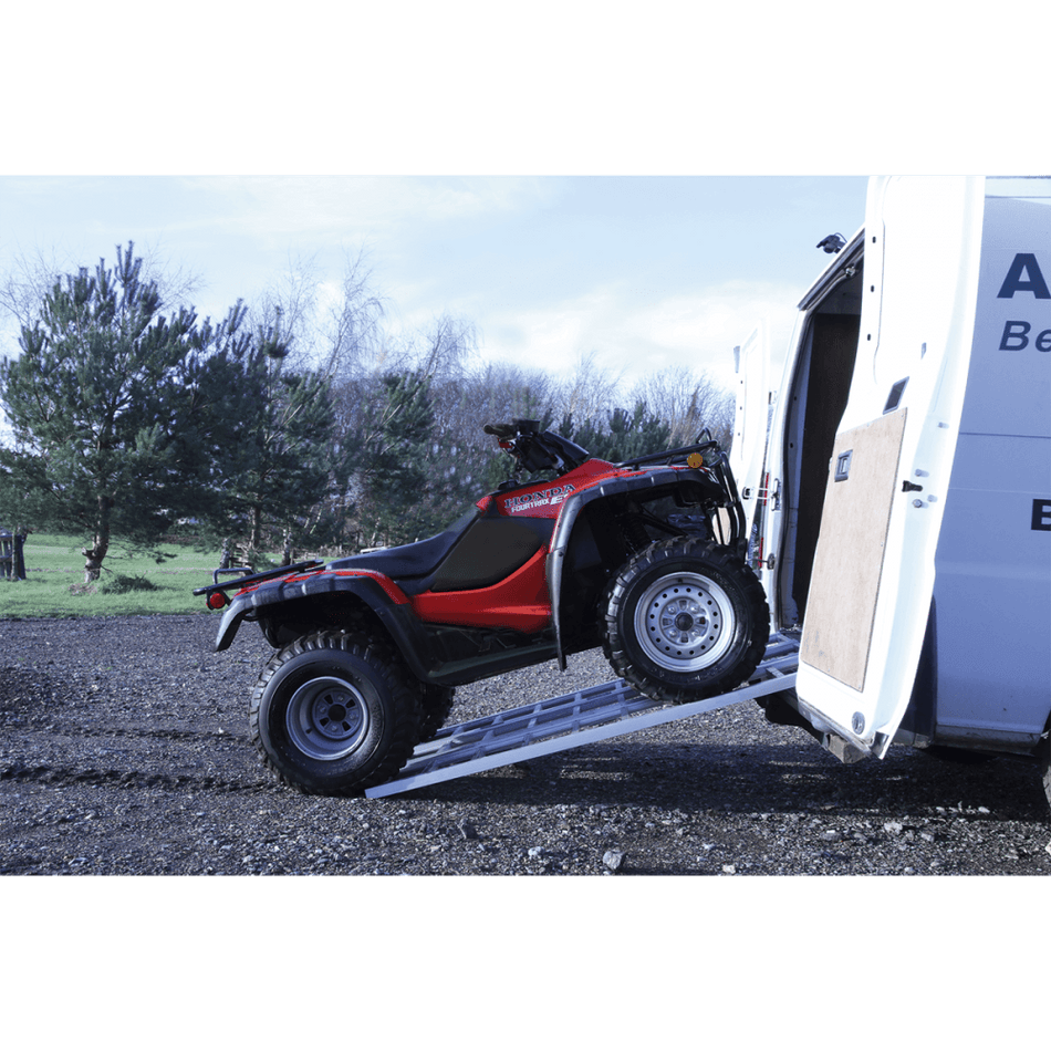 Motorcycle/Trike/ATV & Mini Tractor Ramp Wide Tri-Fold 680kg Capacity : Model No.FLR680T