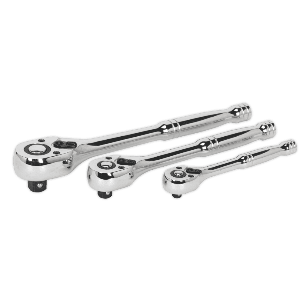 Ratchet Wrench Set 3pc Pear-Head Flip Reverse : Model No.AK6672
