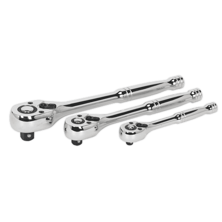 Ratchet Wrench Set 3pc Pear-Head Flip Reverse : Model No.AK6672