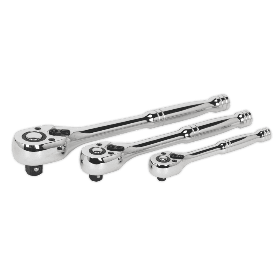 Ratchet Wrench Set 3pc Pear-Head Flip Reverse : Model No.AK6672