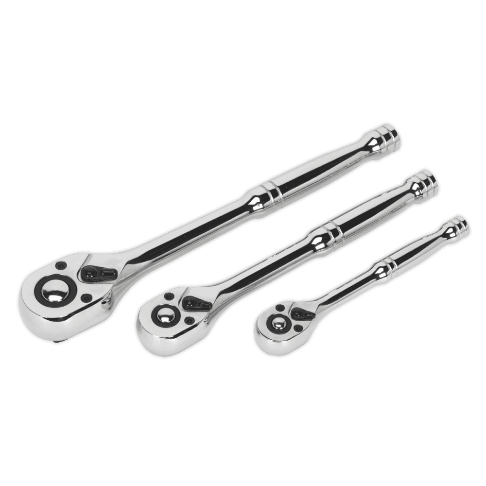 Ratchet Wrench Set 3pc Pear-Head Flip Reverse : Model No.AK6672