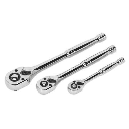 Ratchet Wrench Set 3pc Pear-Head Flip Reverse : Model No.AK6672