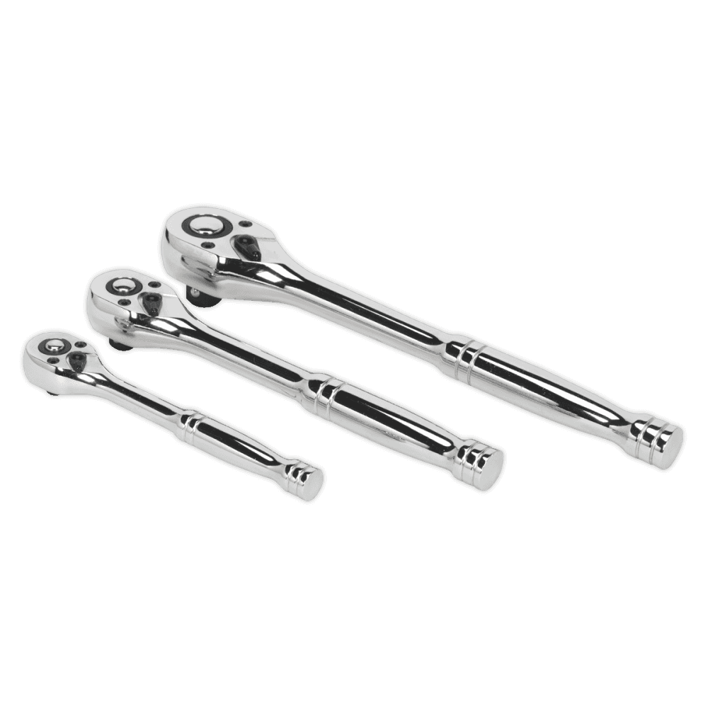 Ratchet Wrench Set 3pc Pear-Head Flip Reverse : Model No.AK6672