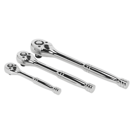 Ratchet Wrench Set 3pc Pear-Head Flip Reverse : Model No.AK6672