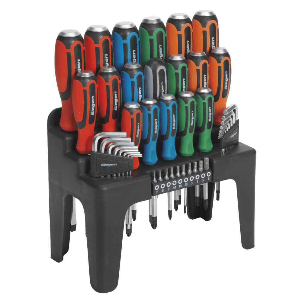 Hammer-Thru Screwdriver, Hex Key & Bit Set 44pc : Model No.S01106