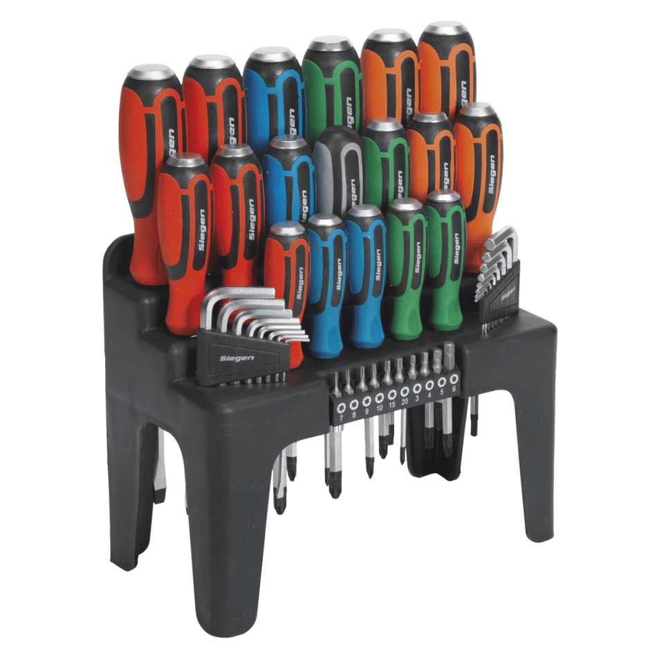 Hammer-Thru Screwdriver, Hex Key & Bit Set 44pc : Model No.S01106
