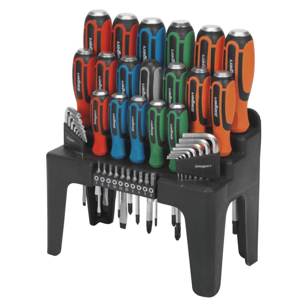 Hammer-Thru Screwdriver, Hex Key & Bit Set 44pc : Model No.S01106
