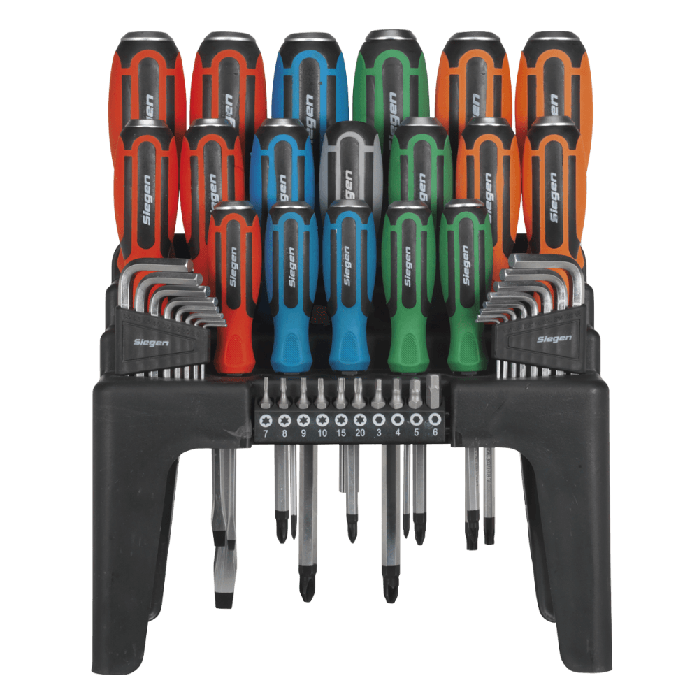 Hammer-Thru Screwdriver, Hex Key & Bit Set 44pc : Model No.S01106