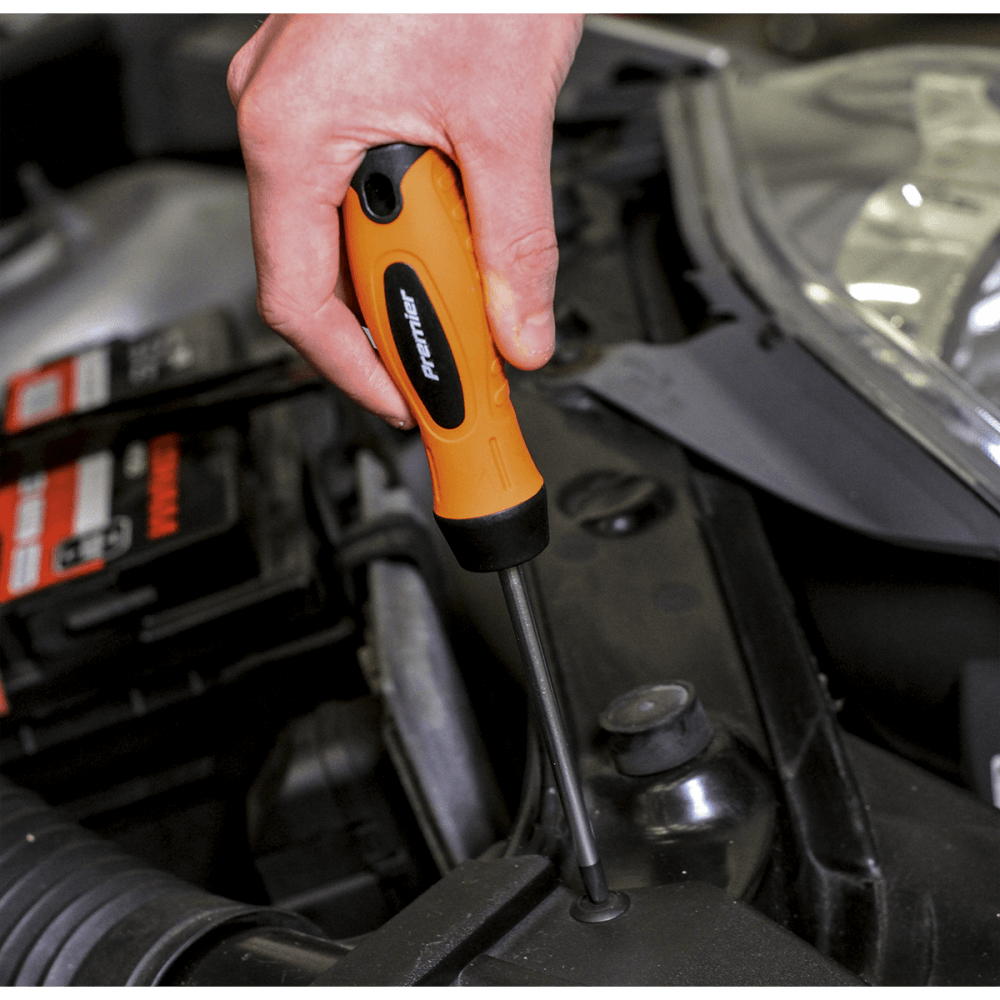 Screwdriver Set 8pc Hi-Vis Orange : Model No.HV003