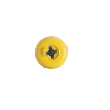 Number Plate Screw Plastic Enclosed Head Ã‡?4.8 x 18mm Yellow Pack of 50 : Model No.PTNP2