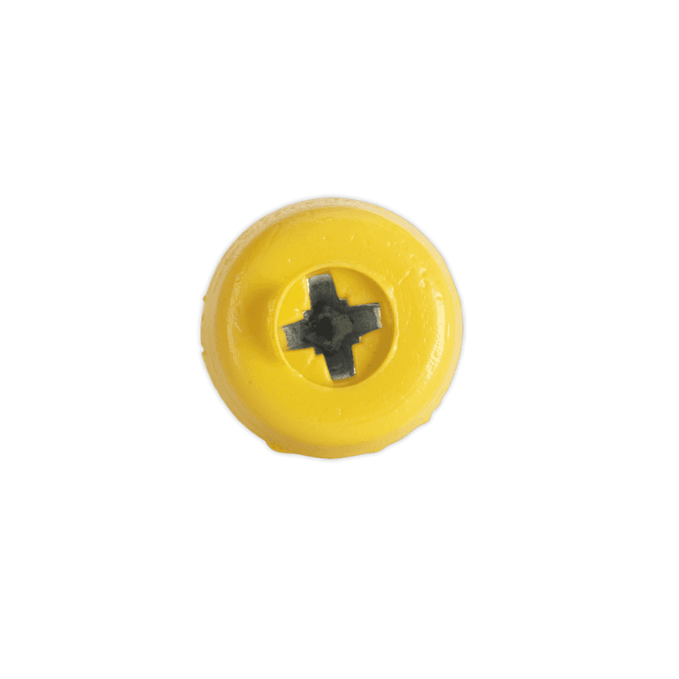 Number Plate Screw Plastic Enclosed Head Ã‡?4.8 x 24mm Yellow Pack of 50 : Model No.PTNP6