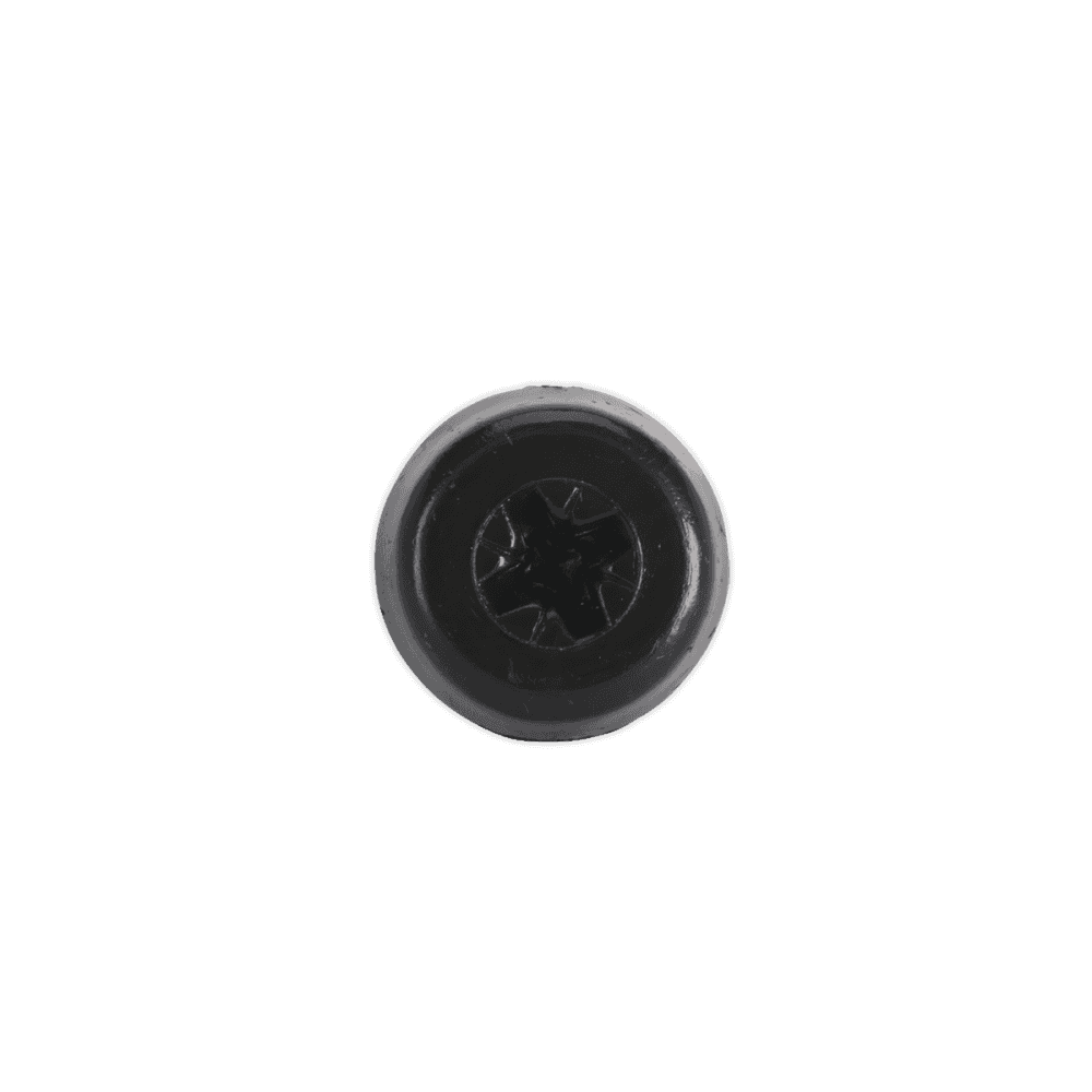 Numberplate Screw with Plastic Enclosed Head 4.8 x 24mm, Black - Pack of 50 : Model No.PTNP7
