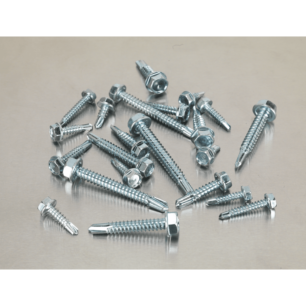Self Drilling Screw Assortment 410pc Hex Head Zinc DIN 7504K : Model No.AB061SDH