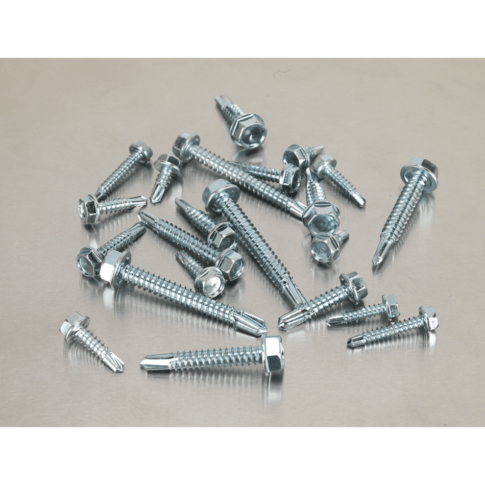 Self Drilling Screw Assortment 410pc Hex Head Zinc DIN 7504K : Model No.AB061SDH