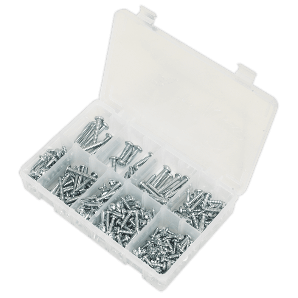 Self Tapping Screw Assortment 305pc Pan Head Pozi Zinc DIN 7981CZ : Model No.AB064STPP