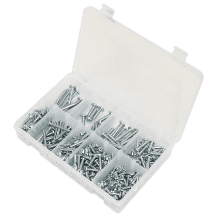 Self Tapping Screw Assortment 305pc Pan Head Pozi Zinc DIN 7981CZ : Model No.AB064STPP