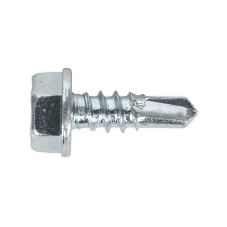 Self Drilling Screw 4.2 x 13mm Hex Head Zinc DIN 7504K Pack of 100 : Model No.SDHX4213