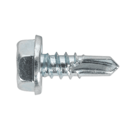 Self Drilling Screw 4.8 x 13mm Hex Head Zinc DIN 7504K Pack of 100 : Model No.SDHX4813