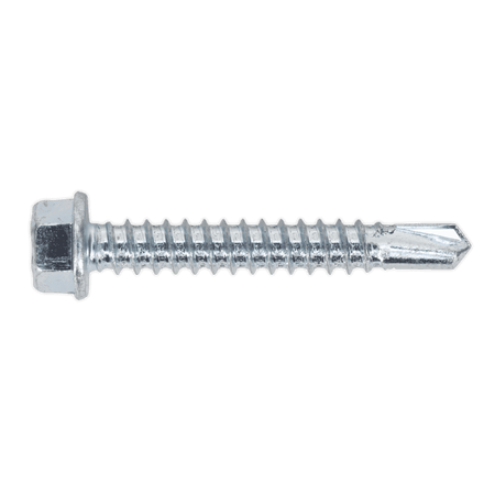Self Drilling Screw 5.5 x 38mm Hex Head Zinc DIN 7504K Pack of 100 : Model No.SDHX5538