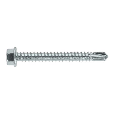 Self Drilling Screw 5.5 x 50mm Hex Head Zinc DIN 7504K Pack of 100 : Model No.SDHX5550