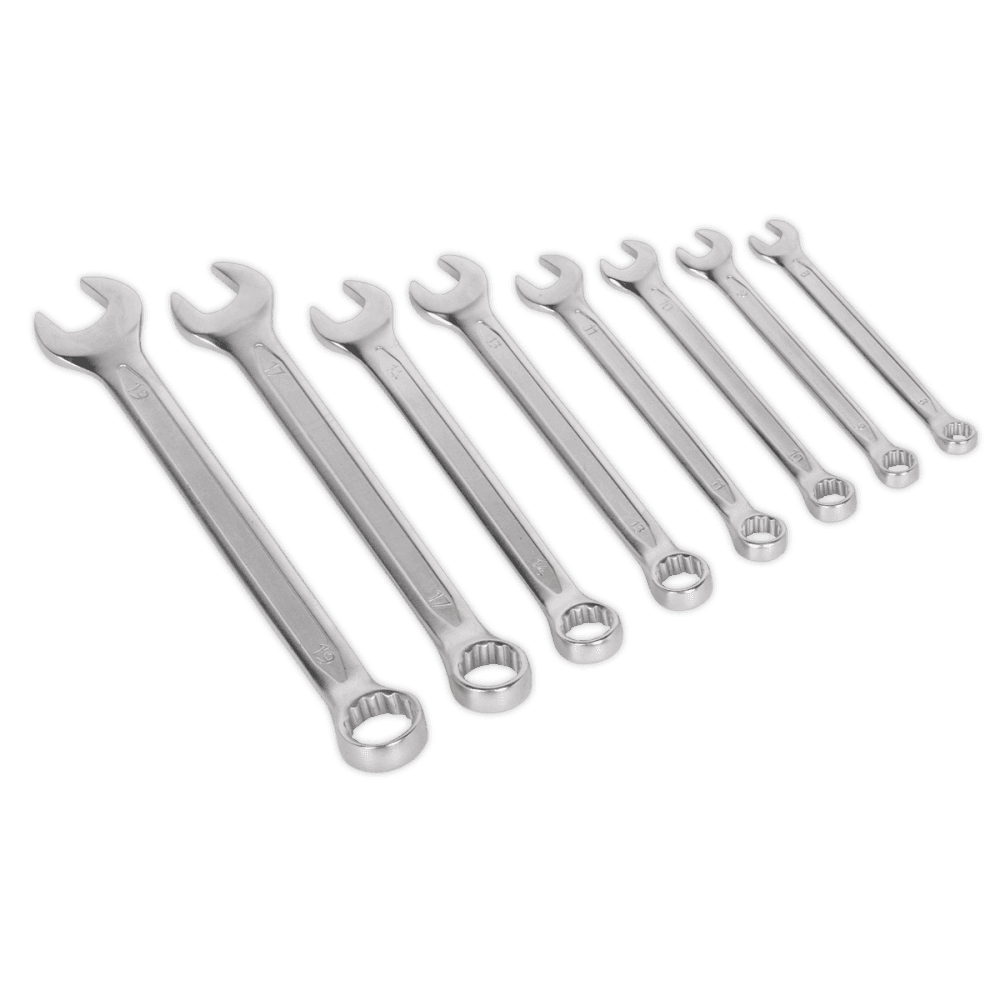 Combination Spanner Set 8pc Cold Stamped Metric : Model No.AK63252