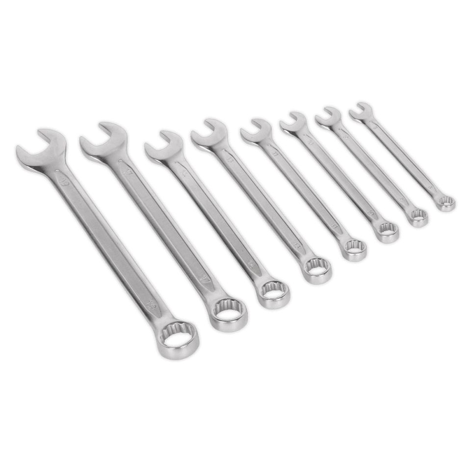 Combination Spanner Set 8pc Cold Stamped Metric : Model No.AK63252