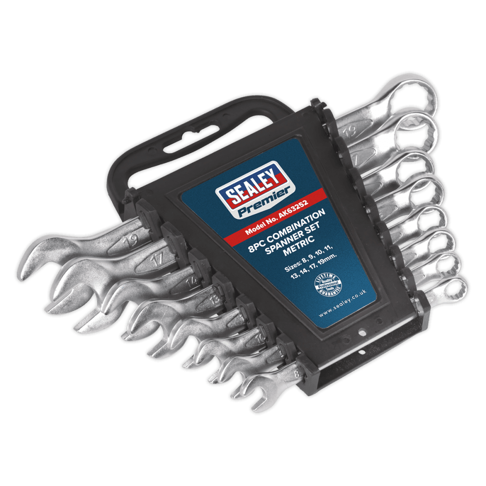 Combination Spanner Set 8pc Cold Stamped Metric : Model No.AK63252