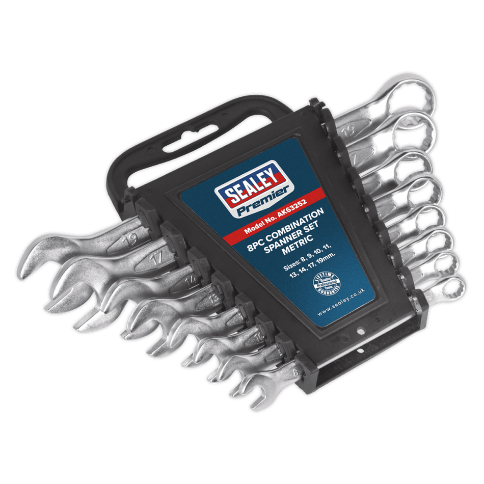 Combination Spanner Set 8pc Cold Stamped Metric : Model No.AK63252