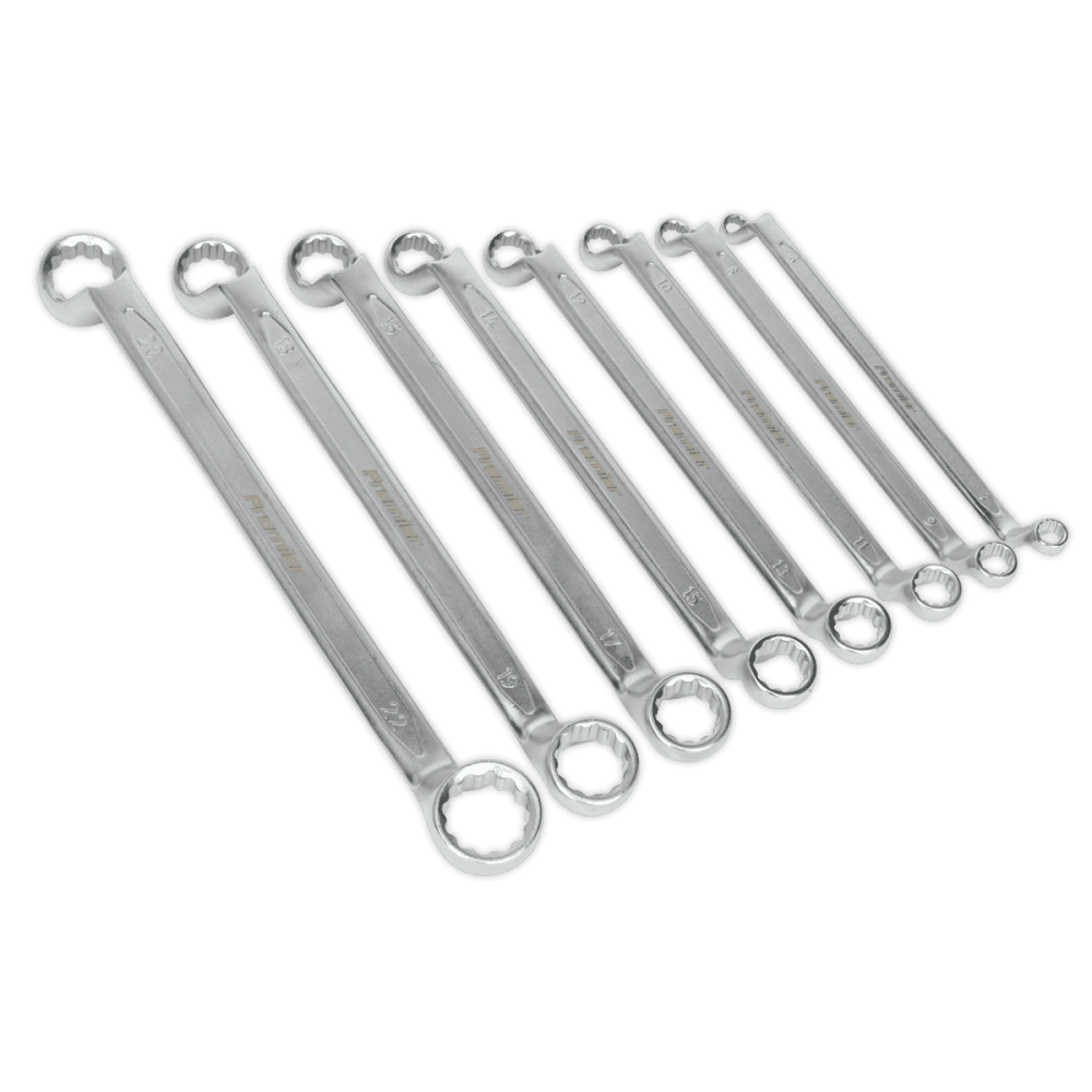 Offset Double End Ring Spanner Set 8pc Metric : Model No.AK6327