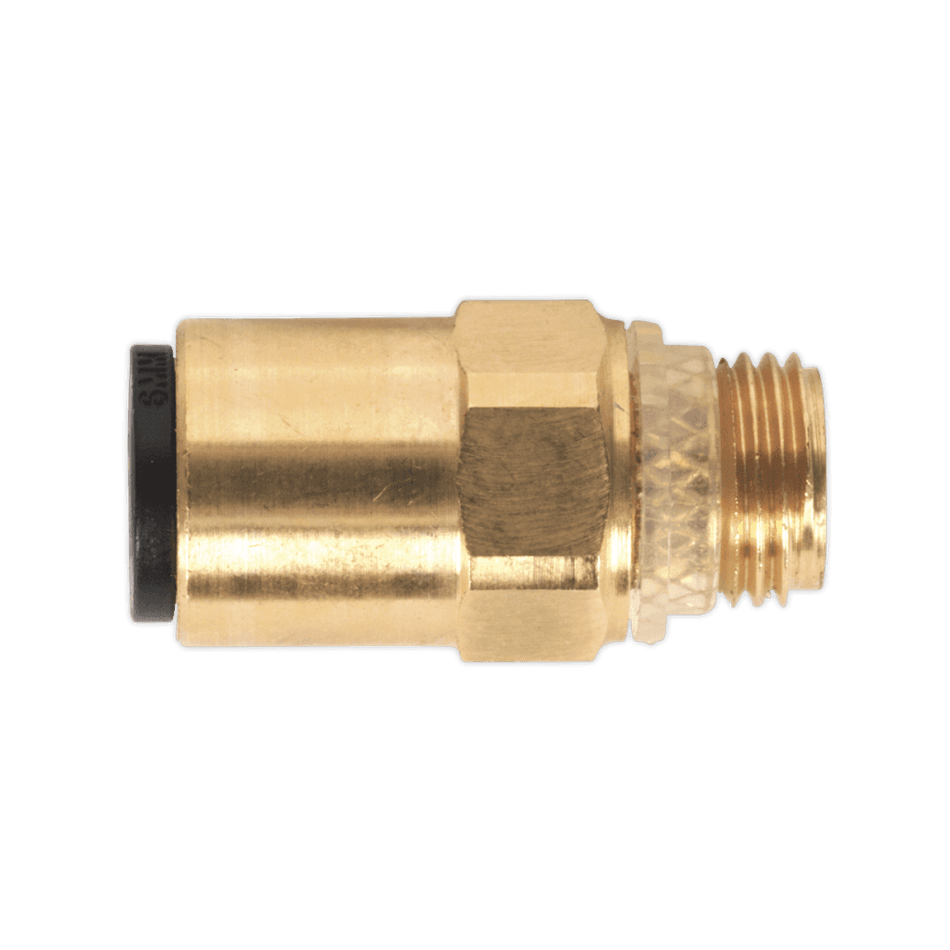 Brass SuperThread Straight Adaptor 6mm x 1/8"BSP Pack of 2 : Model No.JGBC618