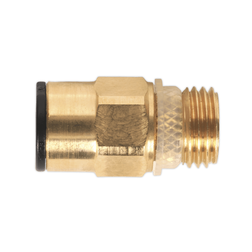 Brass SuperThread Straight Adaptor 8mm x 1/4"BSP Pack of 2 : Model No.JGBC814