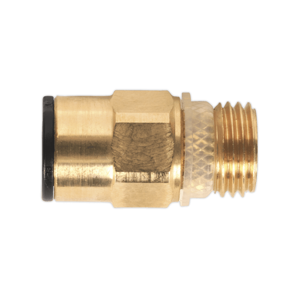 Brass SuperThread Straight Adaptor 8mm x 1/4"BSP Pack of 2 : Model No.JGBC814