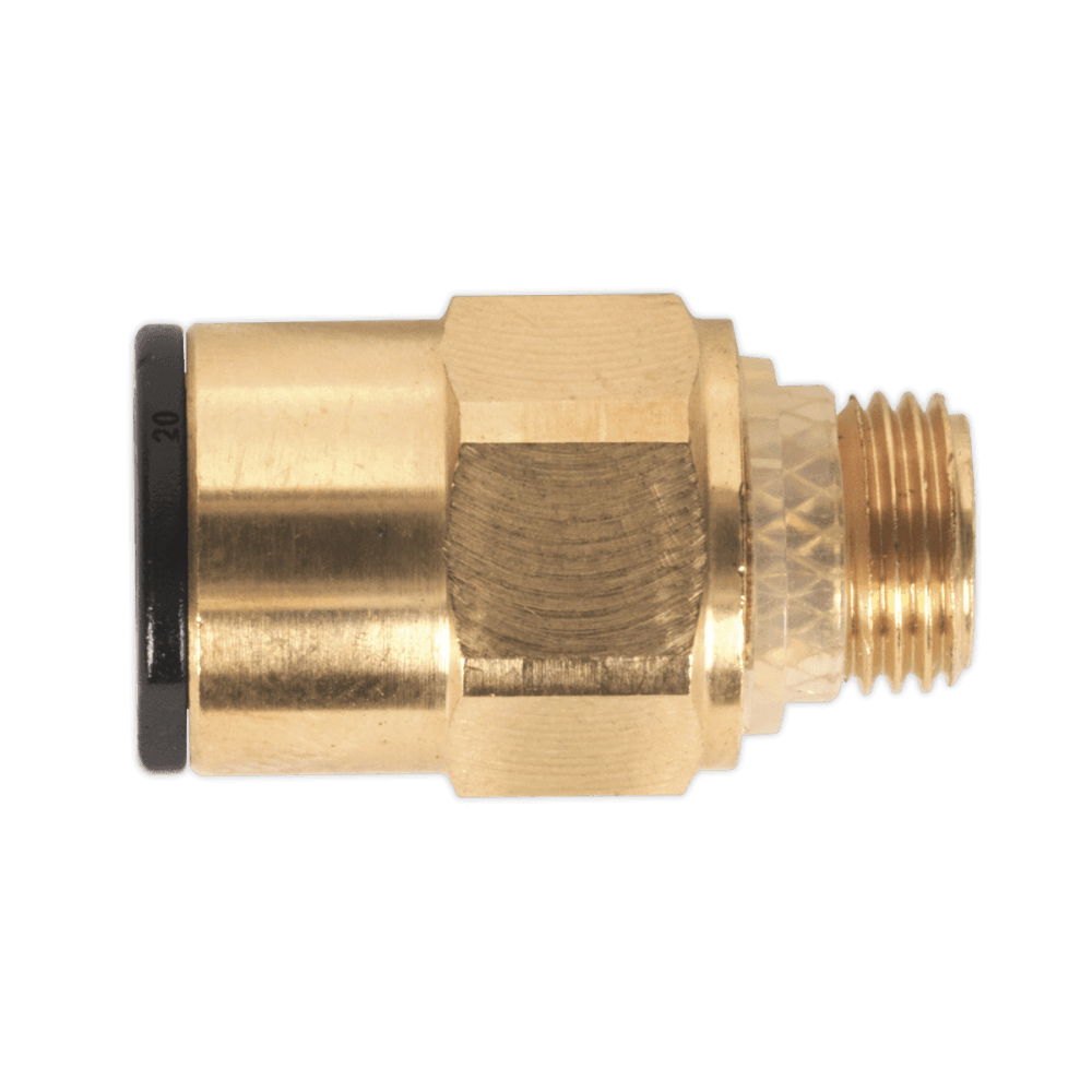 Brass SuperThread Straight Adaptor 8mm x 1/8"BSP Pack of 2 : Model No.JGBC818