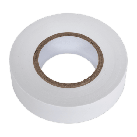 PVC Insulating Tape 19mm x 20mtr White Pack of 10 : Model No.ITWHT10