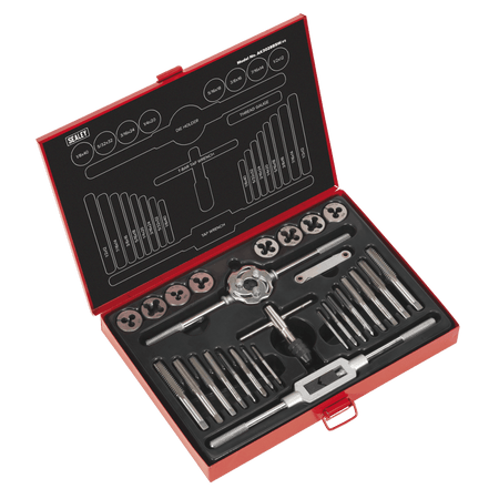 Tap & Die Set 28pc Split Dies Imperial BSW : Model No.AK3028BSW