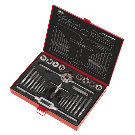 Tap & Die Set 28pc Split Dies Imperial BSW : Model No.AK3028BSW