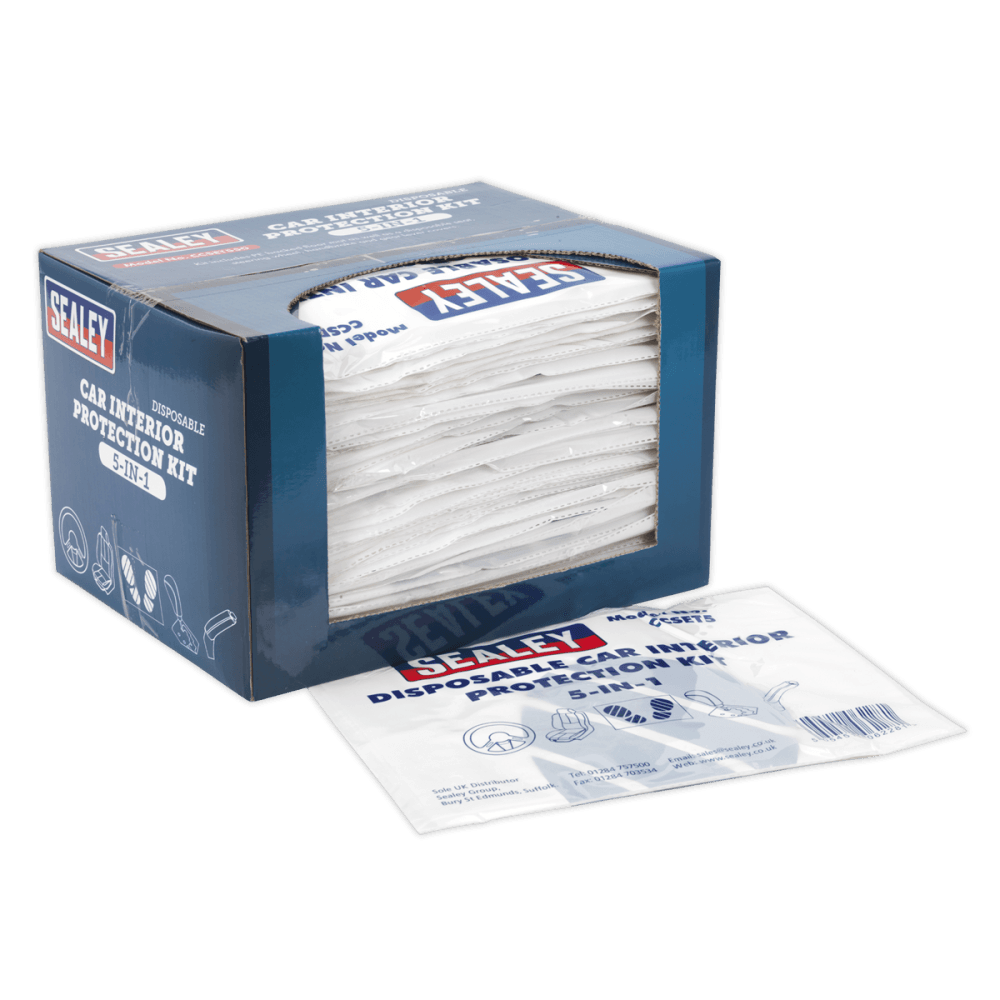 5-in-1 Disposable Car Interior Protection Kit Box of 50 : Model No.CCSET550