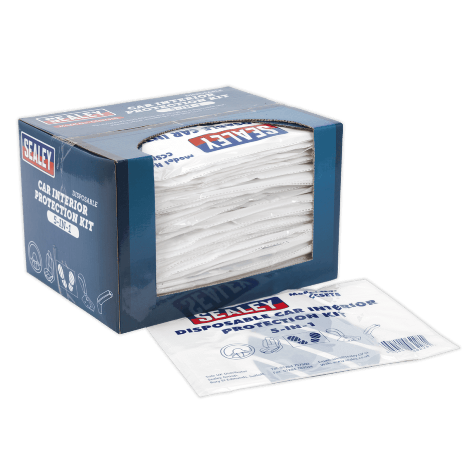 5-in-1 Disposable Car Interior Protection Kit Box of 50 : Model No.CCSET550