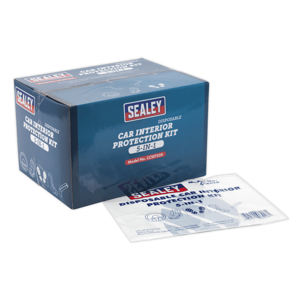 5-in-1 Disposable Car Interior Protection Kit Box of 50 : Model No.CCSET550