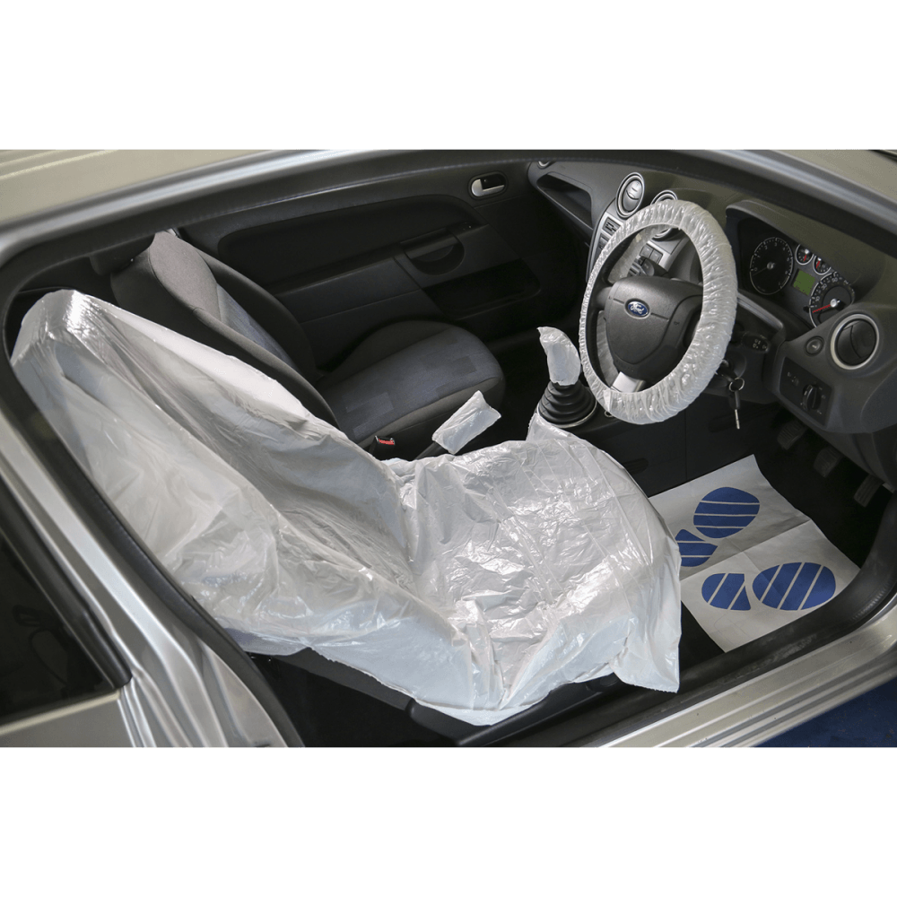 5-in-1 Disposable Car Interior Protection Kit Box of 50 : Model No.CCSET550