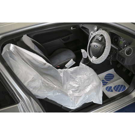 5-in-1 Disposable Car Interior Protection Kit Box of 50 : Model No.CCSET550