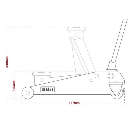 Lifting Kit (Inc Jack, Axle Stands, Creeper, Chocks & Wrench) 2 Tonne 5pc : Model No.JKIT01